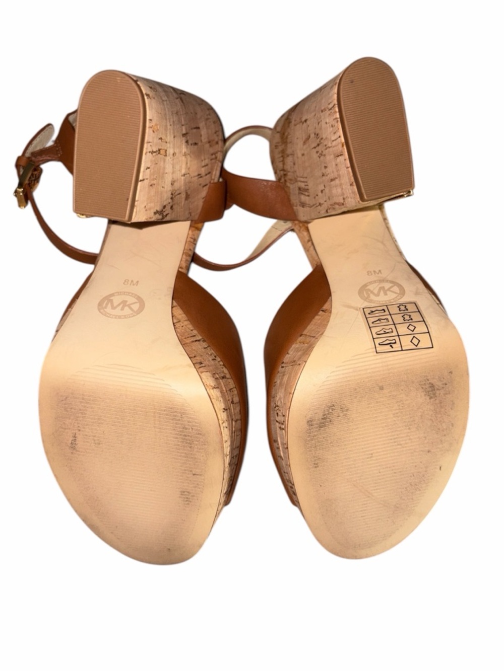 Michael Kors London Leather Platform Sandals 8 EUC - Picture 9 of 9